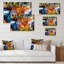 Vie de couleur liquide iv - reproduction sur toile tendue-2062493082