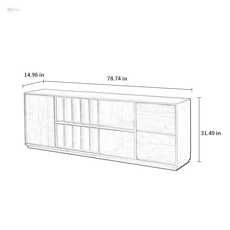 Bibliothèque à livres, H 31,49 po x l 59,05 po x P 14,96 po