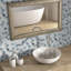 Carrelage mosaïque bleu 11,7 po x 10,2 po-88087454
