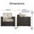 Serta Laguna Outdoor Patio Furniture Collection Arm Chair, Brown Wicker