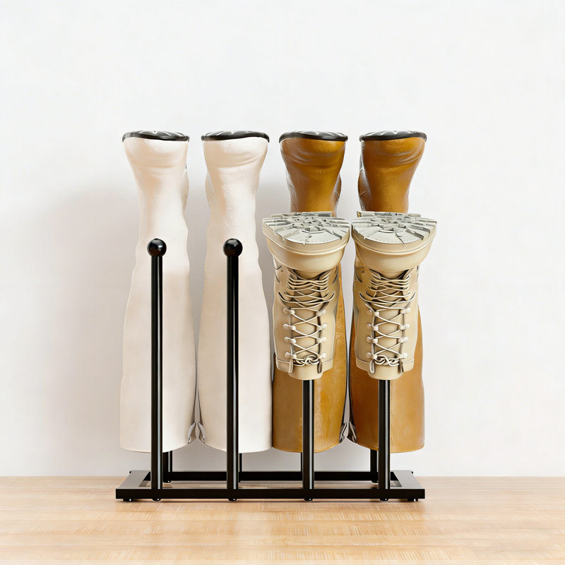Freestanding Boot Rack, 17.1" H x 15.7" W x 9.84" D