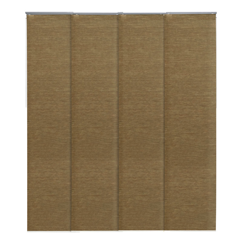 Sharmaine Traditionally-Woven Semi-Sheer Almond Vertical Blind