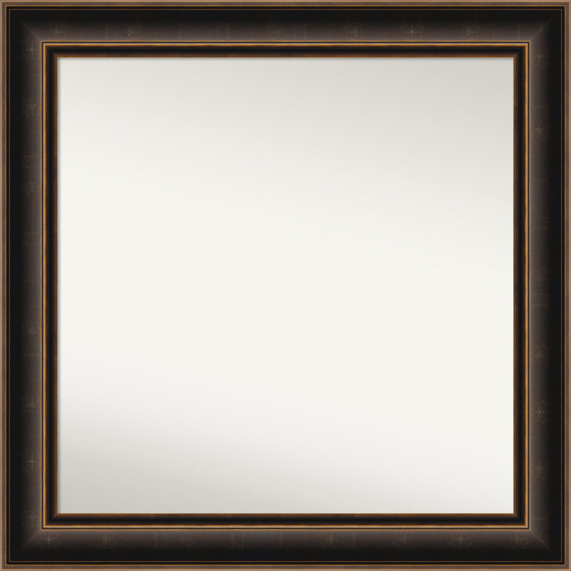 Earnst Solid Wood Wall Mirror, 31.75" x 31.75", Square