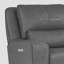 Fauteuil inclinable électrique en cuir fleur avec zéro gravité, appui-tête réglable et soutien lombaire