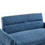 Lit escamotable avec grand rangement et coussins - 55,1 po - bleu pour le salon, la chambre à coucher, la chambre d'appoint, les ports réglables, les poches et 2 appartements, bureau-919849235