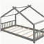 Lit simple en bois pour lit simple, gris (ANCIEN SKU: WF282521AAE)