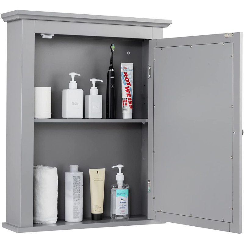 56 x 69 cm Willamette Bathroom Cabinet, Grey