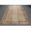 Tapis turc vintage en laine fabriqué à la main beige pour décorer et décorer un salon