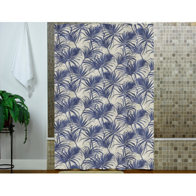 Cotton Floral Shower Curtain