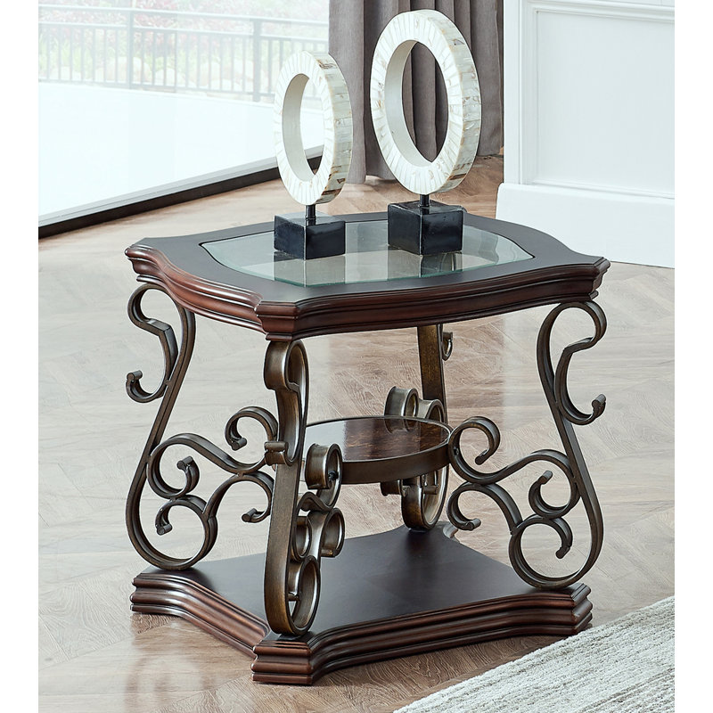 End table, Glass table top