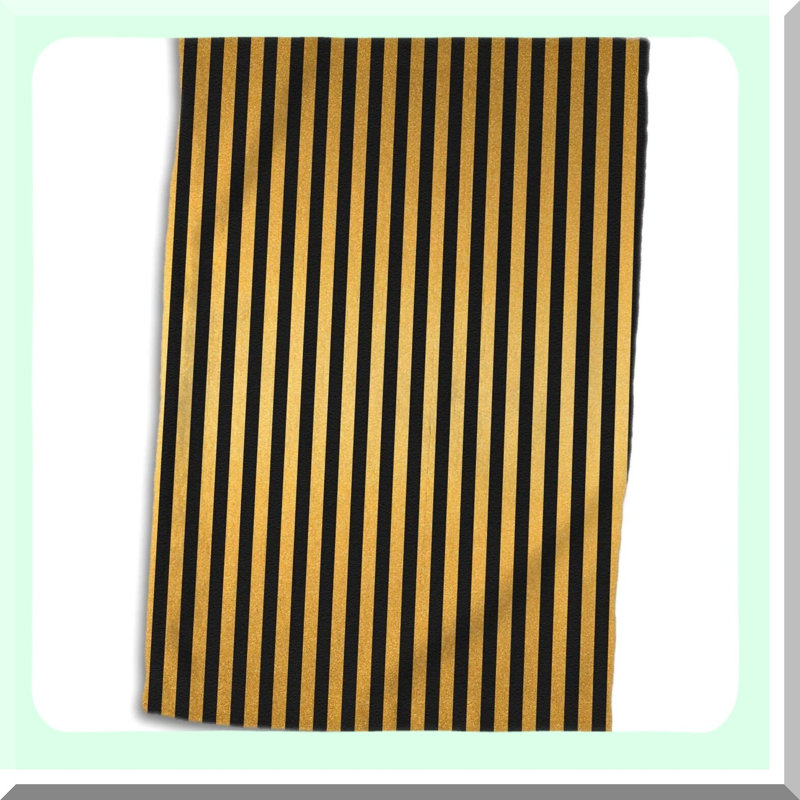 Glamorous Striped 3D Rose Hand Towel - 15x22 Luxurious Decor