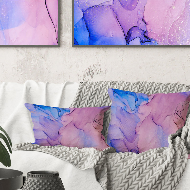 Encre translucide rouge et bleue translucide V - imprimé moderne 1