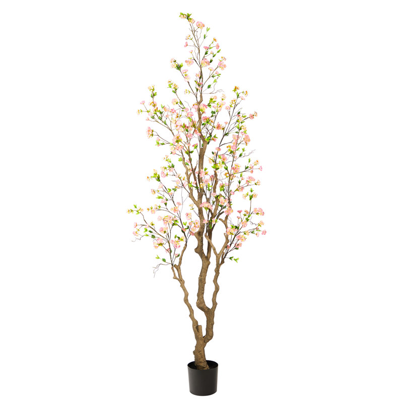 7,5 pi Arbre artificiel cerisier en fleurs