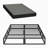 10 inch Box Spring,Heavy Duty Metal Bed Frame with Fabric Cover, 3000lbs Max Weight Capacity Bed Base Mattress Foundation, Easy Assembly, Noise Free, Black-1110948934-1111371176