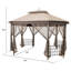 Abri de jardin pour patio en métal x P 10 pi à auvent pliant-57001575