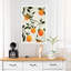 Oranges en fleurs, art classique abstrait coloré orange-1291011848