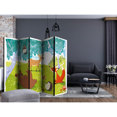 Bundeena 225 cm W x 172 cm H 5 - Panel Folding Room Divider