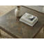 Square Mango Wood Coffee Table with Walnut Finish