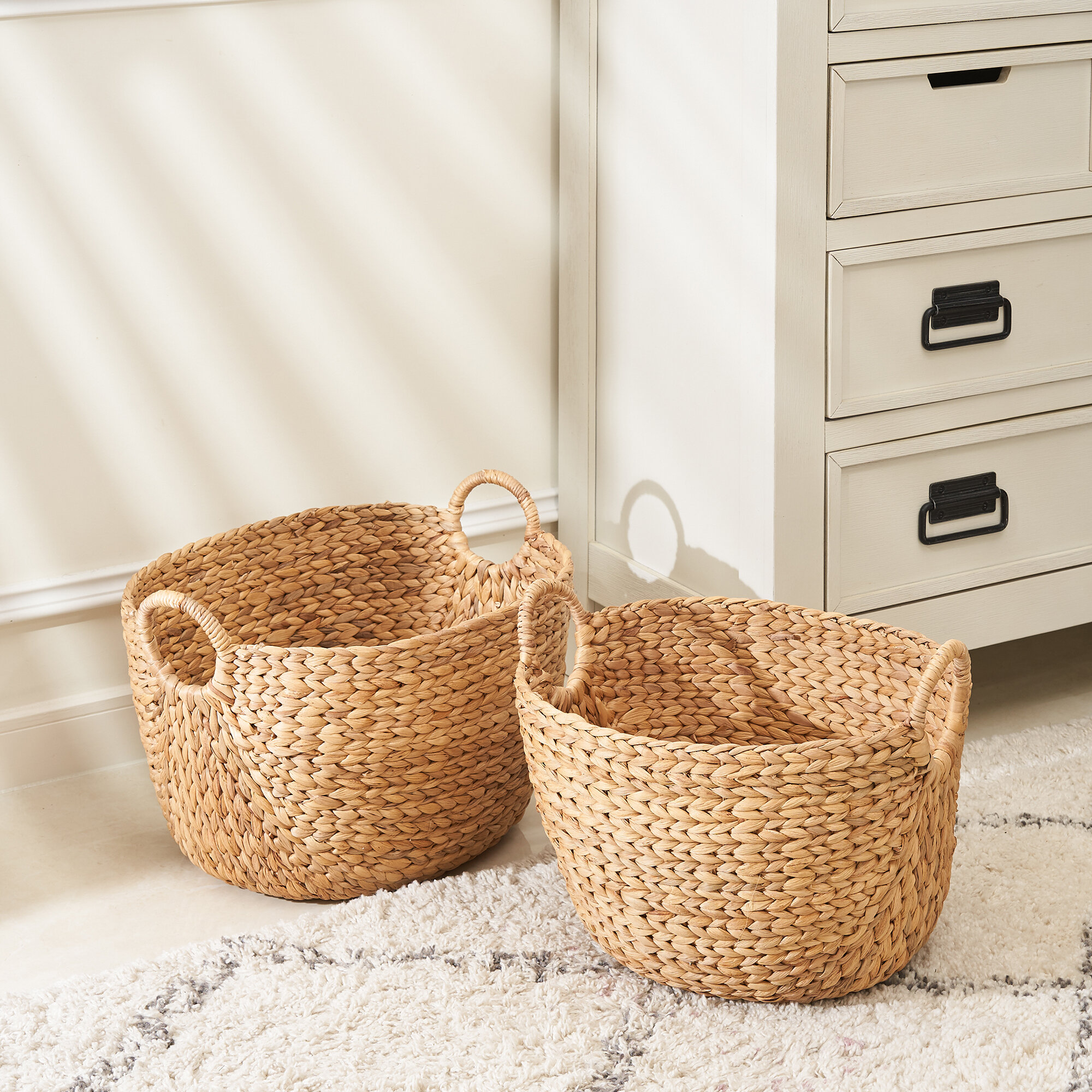 Small Water Hyacinth Baskets for Storage - High — Vatima Home