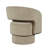 Jurate Mid-Century Modern Upholstered Split-Back Curved Sculpture Swivel Accent Chair-1779331245