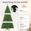 Arbre de Noël vert réaliste en PVC artificiel-2098817018