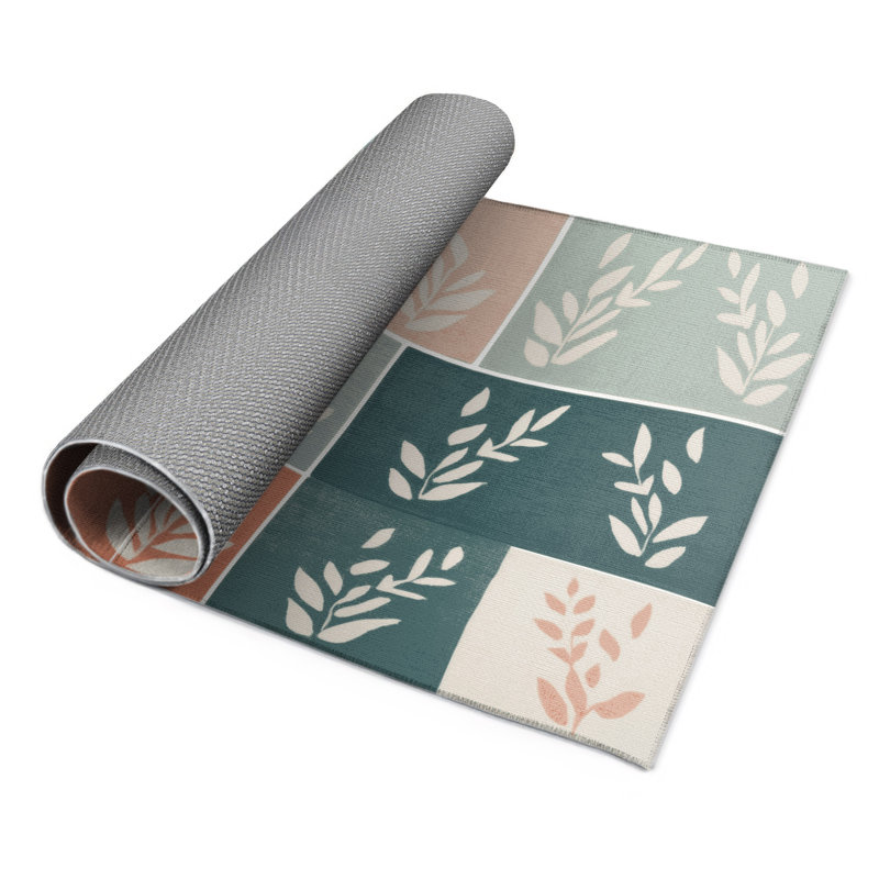 Tapis intérieur et extérieur Serene Blossom, Rectangle 1'6" x 2'6"