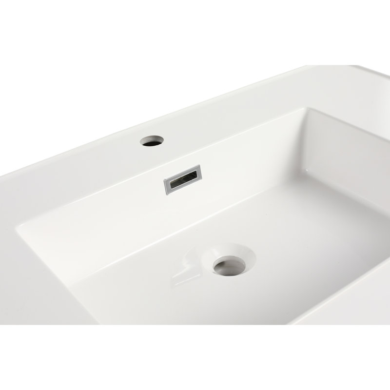 Meuble-lavabo en résine 36 po - Plateau robuste et moderne pour une longue durée