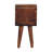 16" Chestnut Solid Wood Square Nightstand