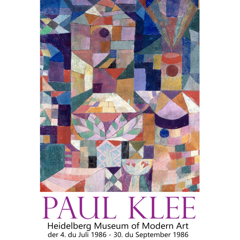 Klee Posters I by Vision Studio - Wrapped Canvas Print, 91 cm H x 61 cm W