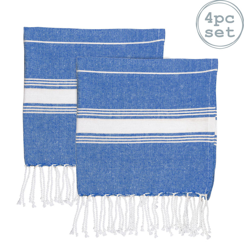 Nicola Spring - Turkish Cotton Hand Towels - 100 x 60cm, Navy