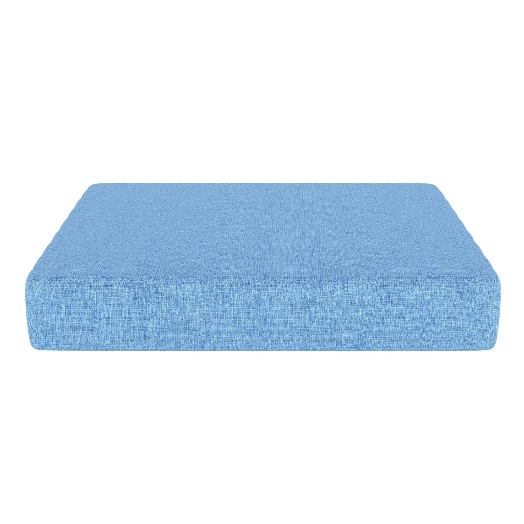 Sunbrella® Outdoor 3.5'' Ottoman Seat Cushion, Canvas Air Blue Sunbrella® Canvas