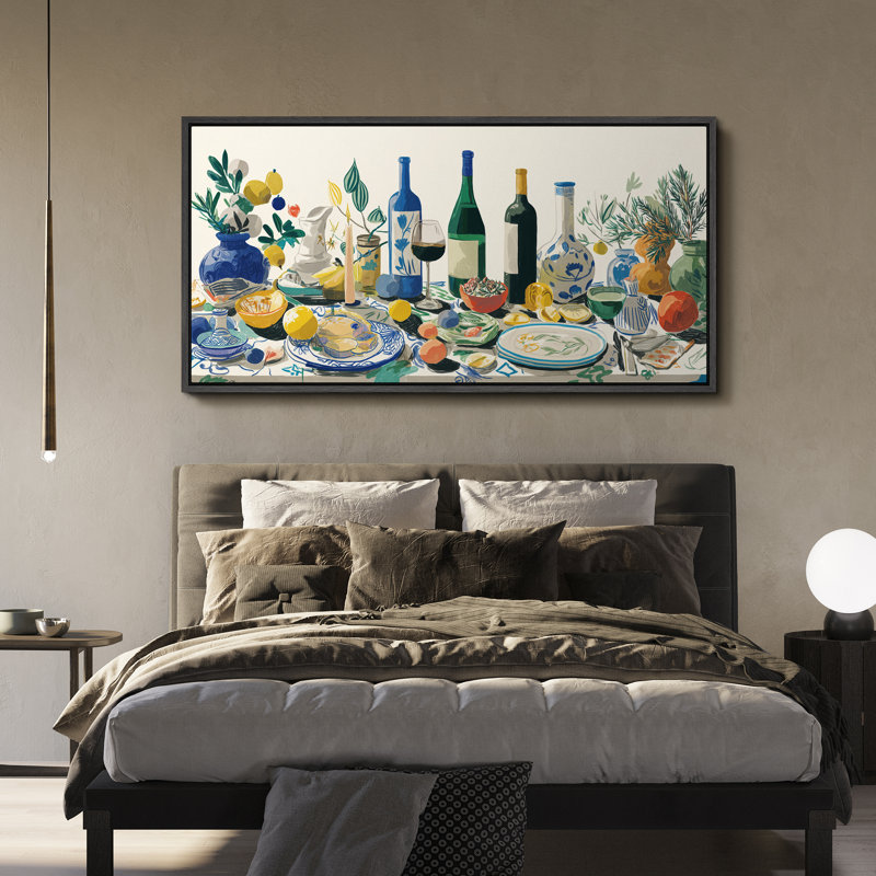Impression d'art sur toile encadrée, Noir, H 30 po x l 60 po