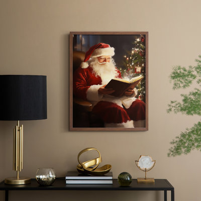 Christmas Holiday Art -Series 2-CCXLVIII Framed Print - Solid Wood