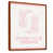 Toile avec cadre flottant brun