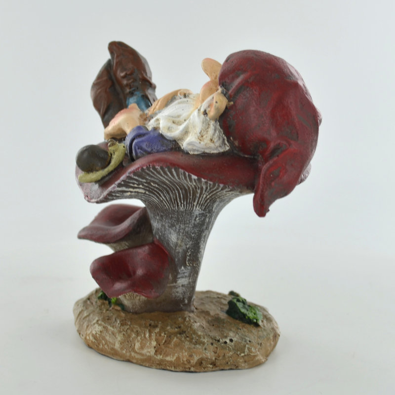 Helotes Gnomes Sleeping On Mushroom Fairy Garden
