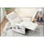 Fauteuil inclinable berçant et pivotant électrique à 270 ° pour adultes, petits fauteuils inclinables électriques pour espaces compacts, fauteuil inclinable simple avec chargement USB