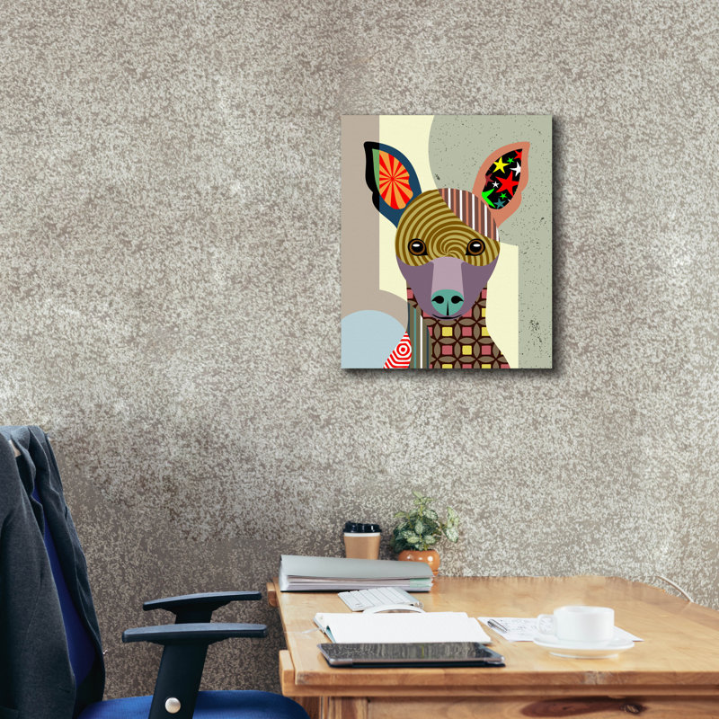 «Pinscher miniature» par Lanre Adefioyue, H 24 po x l 20 po x P 0,75 po