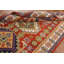 Tapis orange en laine Kazak noué à la main 5 x 8