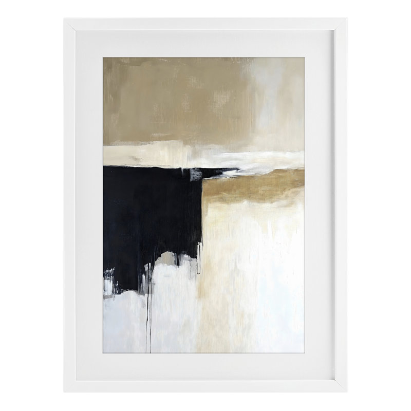 «Desert Shades Mute Neutrals», reproduction encadrée sous verre, 20 x 14, Coastal White Under Glass Framed