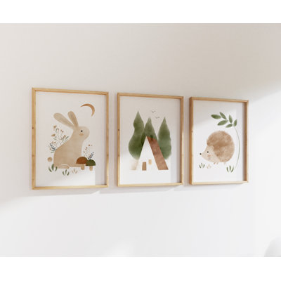 Woodland Art Print Set - Unframed Prints