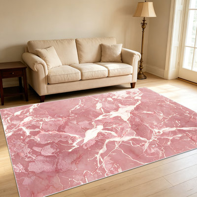 1PC Marble - style Area Rugs for Living Room, Soft and Comfortable, Suitable for all seasons, easy - to - maintain, machine washable Indoor floor mat, Under Table Farmhouse suitable for Bedroom, Dining Room, Study, Hallway, Patio, Home Decor,