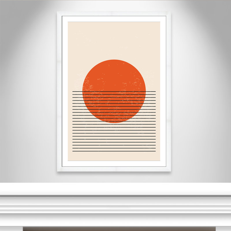 «Bright Minimal Series # 2» par Stanley, L 35 po x H 49 po, Blanc satiné, Matted Print