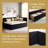 Full Size Daybed with Storage Drawers, Upholstered Corner Bed with L-Shaped Headboard, Velvet Daybed Frame for Living Room & Guest Room, Space-Saving Design