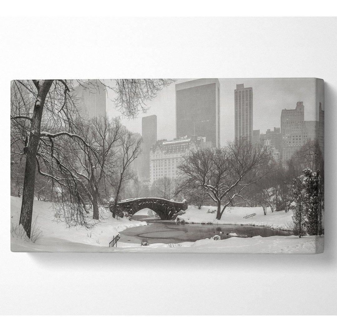 Winterschnee im Central Park - Kunstdrucke auf Leinwand - Wrapped Canvas