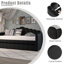 Lit de jour simple rembourré avec couchette-1509366522