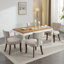 Ensemble de 2 chaises de salle à manger de style Mid-Century moderne avec dossier ergonomique incurvé-1477337729