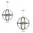 Renfro 8-Light 20.5” Wide Sphere Pendant Chandelier-109594272