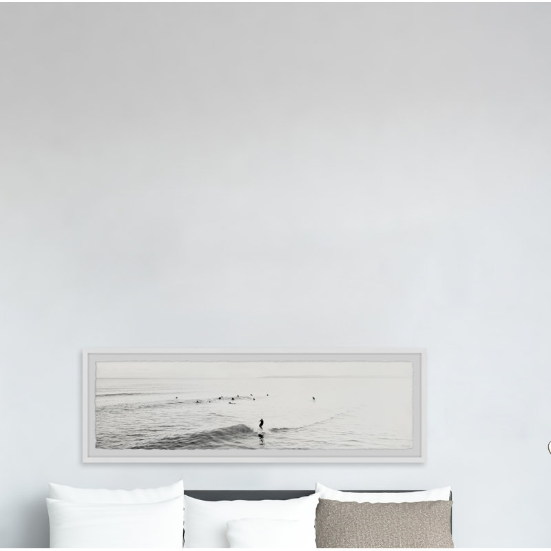 Surfing Small Waves II - Photographie panoramique de cadre photo, H 10 po x l 30 po x P 1,5 po