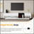 Sleek and Stylish TV Stand with Storage Solution, Two-tone Media Console for TVs Up to 80 Inches, Functional TV Cabinet with Versatile Compartment for Living Room-2041728649