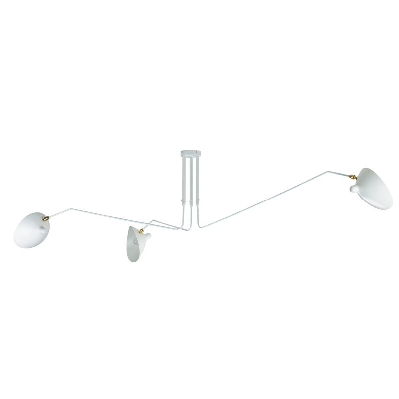 Plafonnier encastré 3 lumières Ahumada, blanc